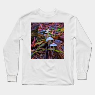 Delicate fungi in forest Long Sleeve T-Shirt